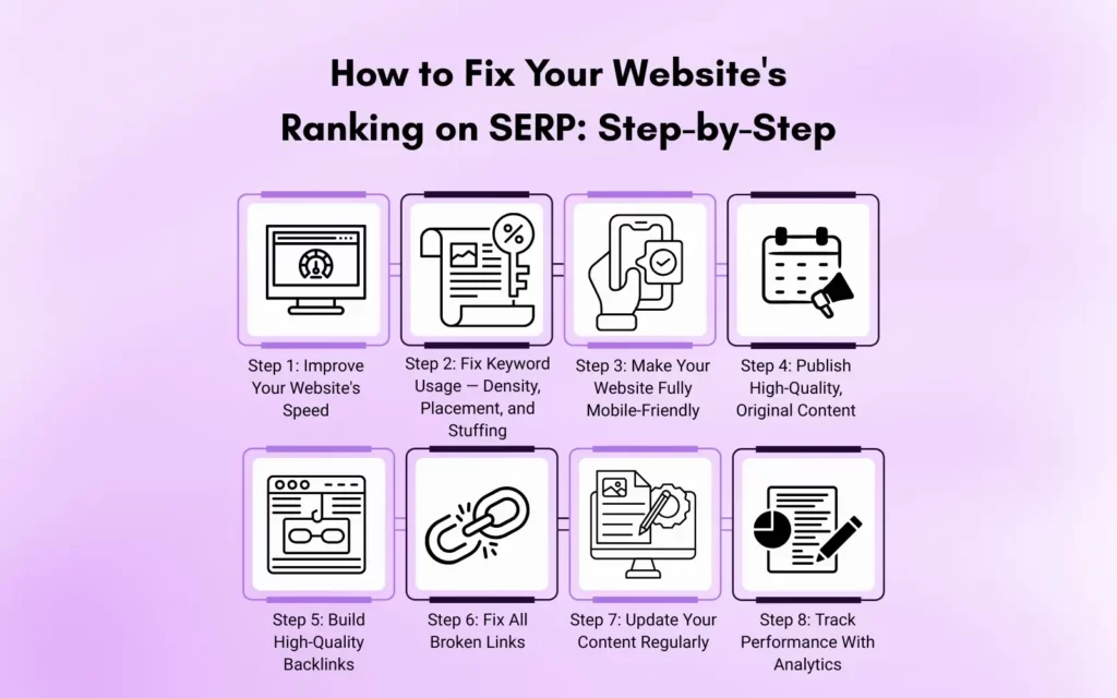 How to Fix Your Website_s Ranking on SERP Step-by-Step