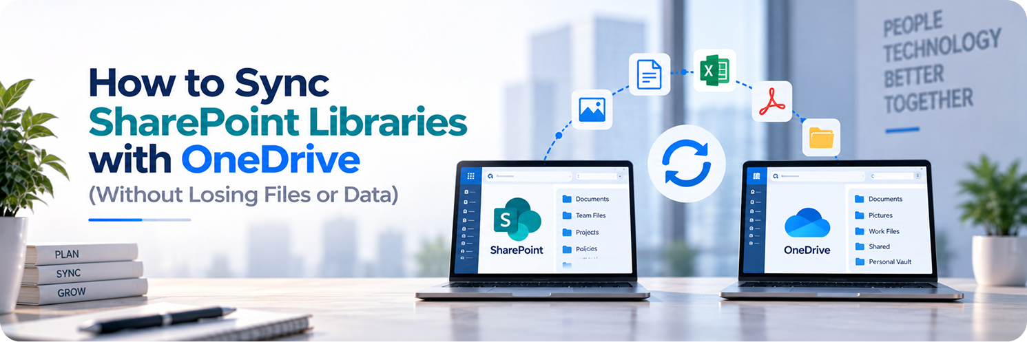 How to Sync SharePoint Libraries with OneDrive (Without Losing Files or Data)