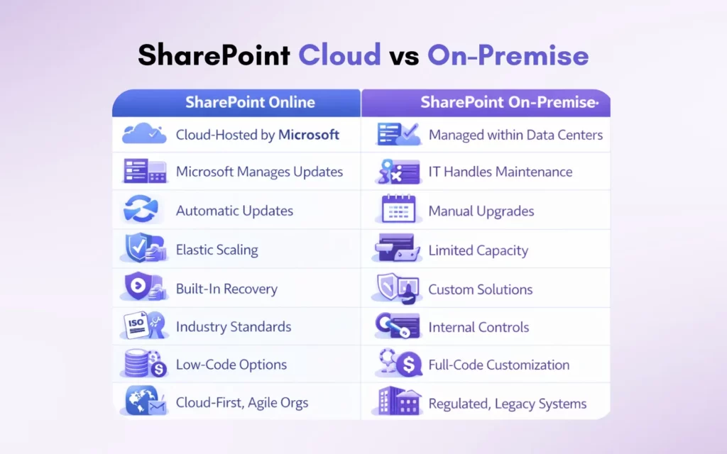 SharePoint Cloud vs On-Premise